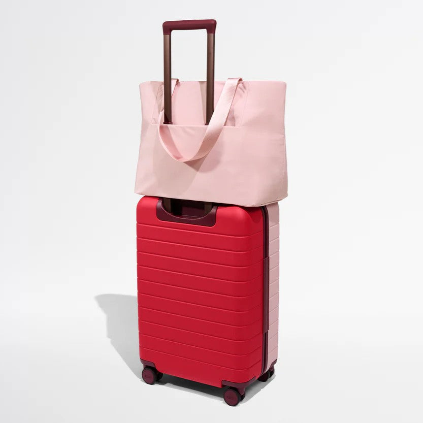 Pink Blush Lightweight Tote Bag Laptop Sleeve Luggage Trolley Sleeve