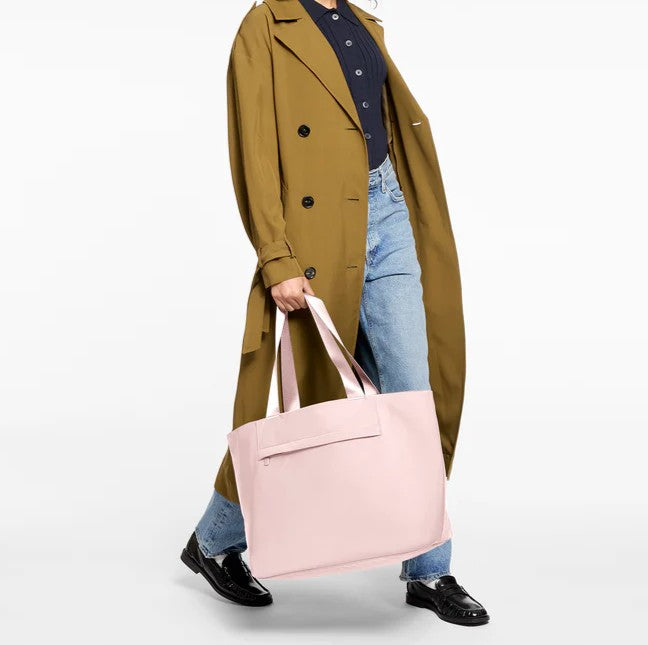 Pink Blush Lightweight Tote Bag Laptop Sleeve Luggage Trolley Sleeve
